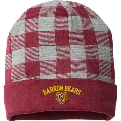 Barron Bears Plaid Beanie